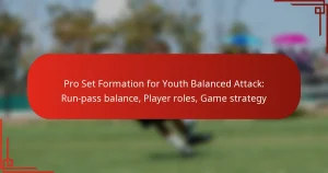 Pro Set Formation for Youth Balanced Attack: Run-pass balance, Player roles, Game strategy
