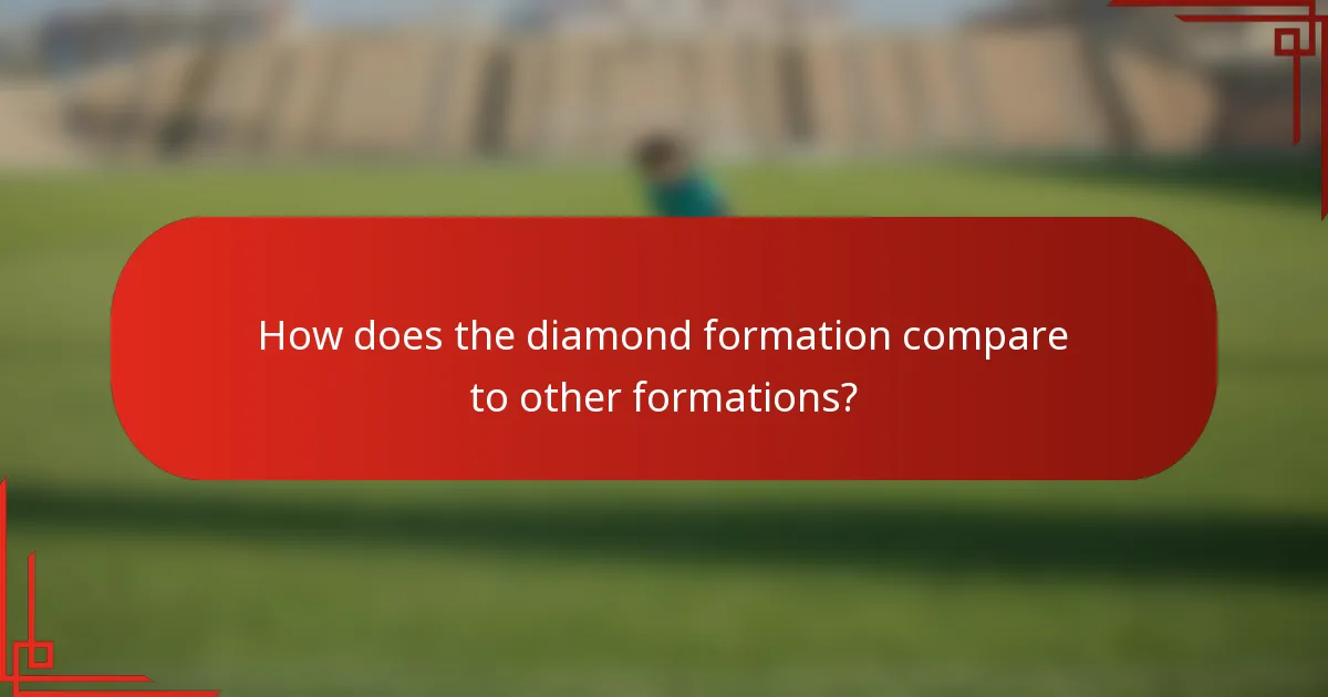 How does the diamond formation compare to other formations?